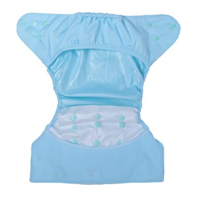 Bumberry Reusable Diaper Cover with 1 Natural Bamboo Cotton Insert - Baby Blue - Diapers & Wipes