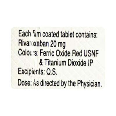XAVIAN 20 Tablet 10's - Blood Clot-Ant