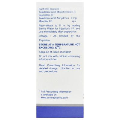 ZORRENT 4mg Injection 1's - Bone Metabolism-Age