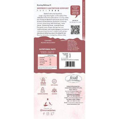 Innoveda Mother's Lactation Support Tea Whole tea leaves 50 gm - Teas