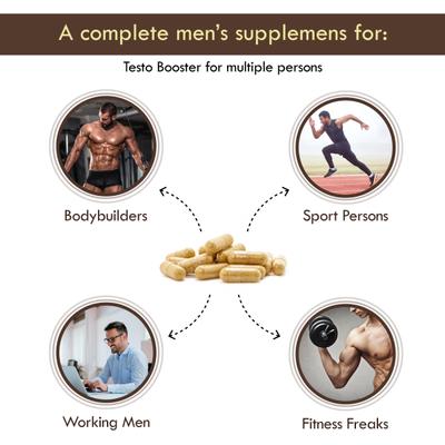 Herbal Max Testo Booster Capsule 60's - Sexual Care