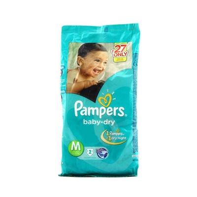 Pampers Baby-Dry (M) 2's (N) - Diapers & Wipes