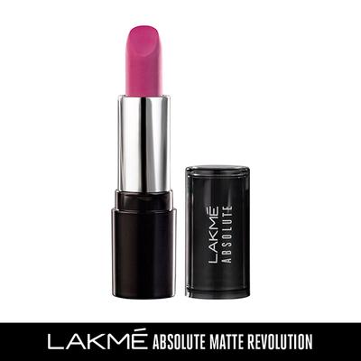 Lakme Absolute Matte Revolution Lip Color 201 Insane Pink 3.5 Gm - Lipsticks
