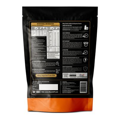 MuscleXP Original Whey Isolate 90% Protein Powder - Unflavoured 1000 gm - Whey Proteins