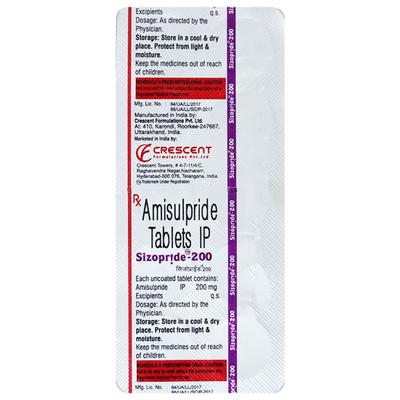 SIZOPRIDE 200 Tablet 10's - Schizophrenia-Aps