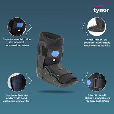 Tynor Walker Boot Air Short (M) (D 52) - Knee/Leg Supports