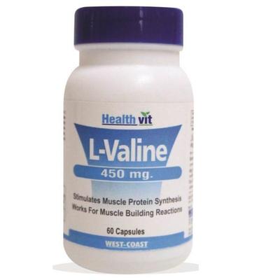 HealthVit L-Valine 450 mg Capsules 60's - Amino Acids