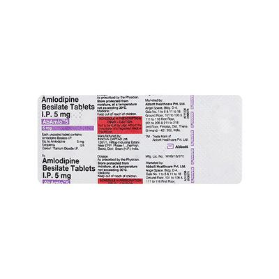 ABAMLO 5mg Tablet 10's - Hypertension-Cal