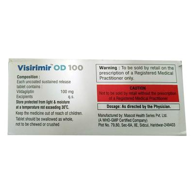 VISIRIMIR OD 100 Tablet 10's - Diabetes-Ant