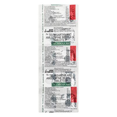Telmikaa AM Tablet 10'S - Hypertension-Ang