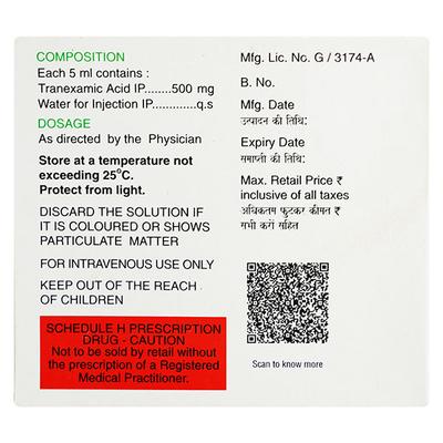Clip 500mg Injection 5ml - Bleeding Disorders-Hae