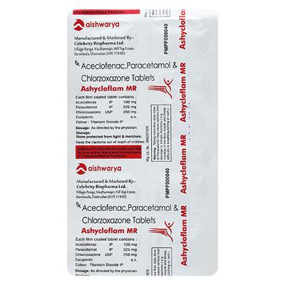 ASHYCLOFLAM MR Tablet 10's - Muscle Spasm-Mus