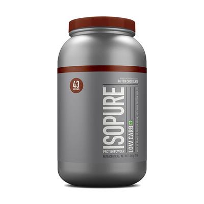 Isopure Low Carb Protein Powder - Dutch Chocolate Flavour 3 lb - Workout Essentials