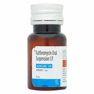 AZINCURE 100 Oral Suspension 15ml - Bacterial Infections-Mac