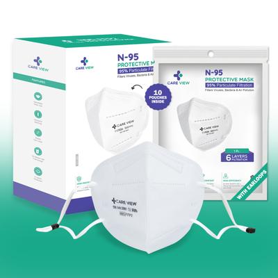 Care View N95 FFP2 Protective Face Mask (Adjustable) - Ear Loop 10's - Face Mask