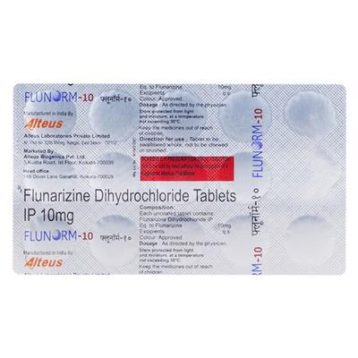 FLUNORM 10 Tablet 15's - Migraine