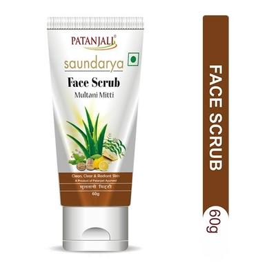 Patanjali Saundarya Multani Mitti Face Scrub 60 gm - Face Scrubs