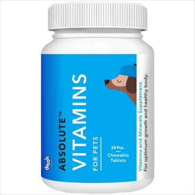 Drools Absolute Vitamin Tablet- Dog Supplement 50's - Petfood