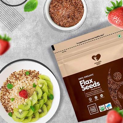 Nourish You Flax Seeds (Pack of 3 x 150 gm) - Nutritional Bars