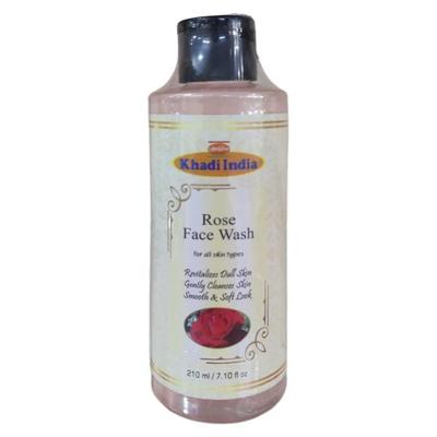 Khadi Herbal Face Wash - Rose 210 ml - Face Washes