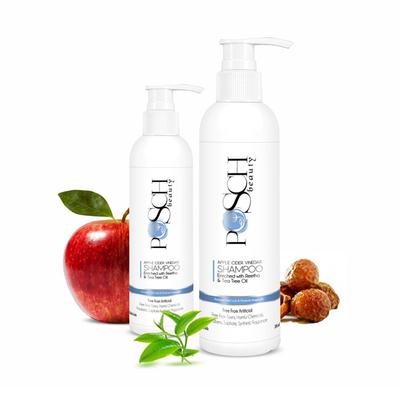Posch Shampoo - Apple Cider Vinegar (Pack of 2 x 200 ml) - Shampoos