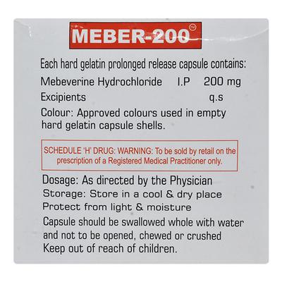 MEBER 200 Capsule 10's - Ulcerative Colitis/Bowel Inflammatory Disease-GIT