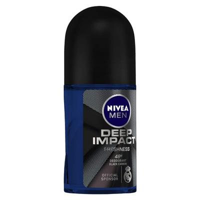 Nivea Men Roll-On Deodorant Buy 2 Get 1 Free Combo Pack - Fresh active + Cool Kick + Deep Impact (Pack of 3 x 50 ml) - Men Deodorants/Roll-Ons