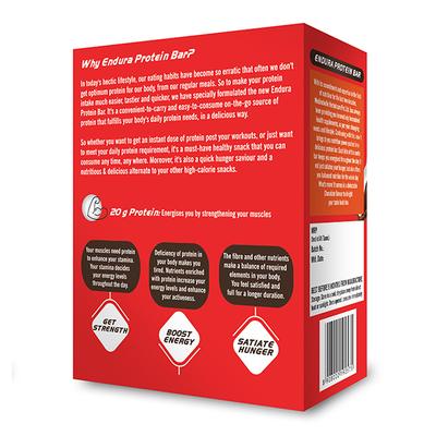 Endura Protein Bar - Chocolate (Pack of 6 x 60 gm) - Nutritional Bars