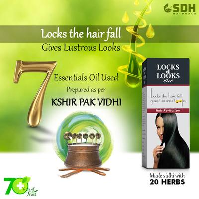 Shree Dhanwantri Herbals Locks n Looks Oil 100 ml - Personal Care (Ayush)