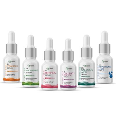 CGG Cosmetics Face Serum - Assorted (Pack of 6 x 10 ml) 60 ml - Face Serum