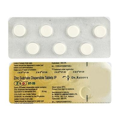 Z&D DT 20mg Tablet 7'S - Supplements-Vam