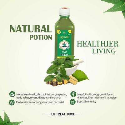 Axiom Jeevan Ras Flu Treat Juice 500 ml - Ayurvedic Juices