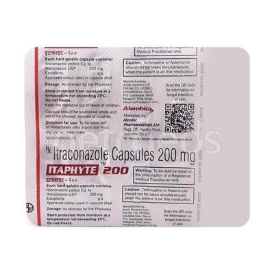 Itaphyte 200mg Capsule 7'S - Fungal Infections-Anf