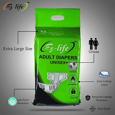 Ez-life Adult Diapers Unisex (XL) (Pack of 2 x 10's) - Adult Diapers & Pads