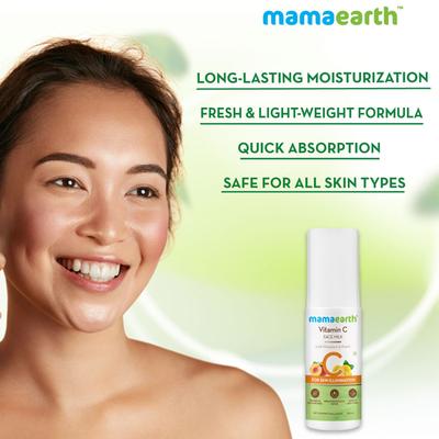 Mamaearth Face Milk Moisturizer - Vitamin C 100 ml - Face Moisturizers