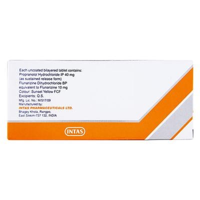 Provanol Plus 10mg Tablet 10'S - Migraine