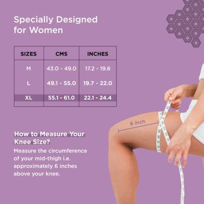 TruHabit Knee Cap - Black (XL) - Knee/Leg Supports