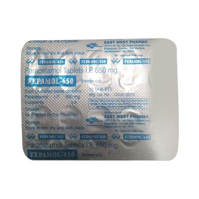 Fepamol 650mg Tablet 10'S - Fever-Ana