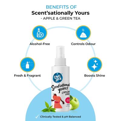 Capt. Zack Scentsationally Yours Cologne Spray - Apple & Green Tea 100 ml - Pet Grooming