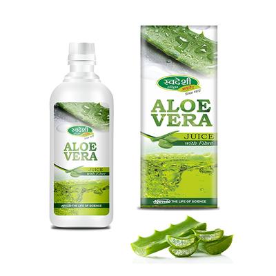 Swadeshi Ayurved Aloevera With Fibre Juice 500 ml - Ayurvedic Juices