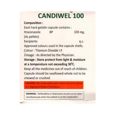 CANDIWEL 100 Capsule 10's - Fungal Infections-Anf