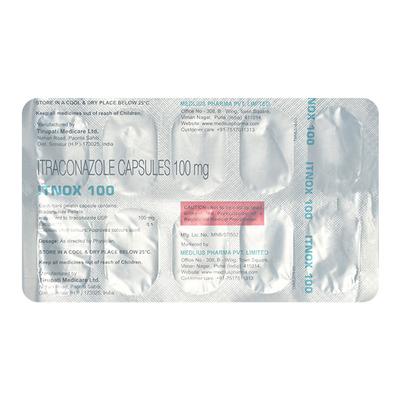 ITNOX 100 Capsule 10's - Fungal Infections-Anf