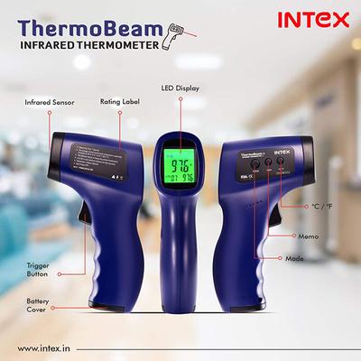 Intex Thermobeam Infrared Thermometer with Laser Beam - Thermometer & Oximeter