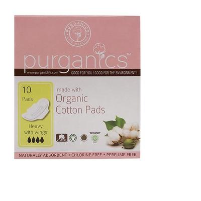Purganics Sanitary Pad - Heavy 10's - Sanitary Napkins