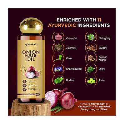 Nutrafirst Onion Oil 100 ml - Hair Oils