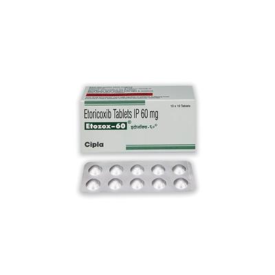 Etozox 60mg Tablet 10'S - Pain relief-Nsa