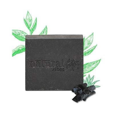 Natural Vibes Tea Tree and Activated Charcoal Soap (Pack of 3 x 150 gm) - Soaps