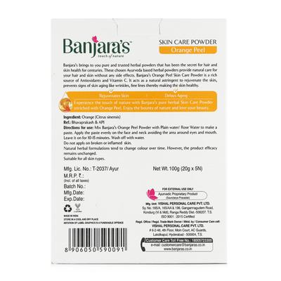 Banjaras Skin Care Powder - Orange Peel 100 gm - Skin-Treatment