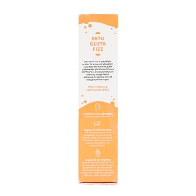 Setu Gluta Fizz 500 mg Effervescent Tablet - Orange Flavour 30's - Calcium And Minerals