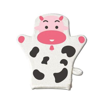 Farlin Baby Wash Mitten - Cow 1's - Bathing Essentials